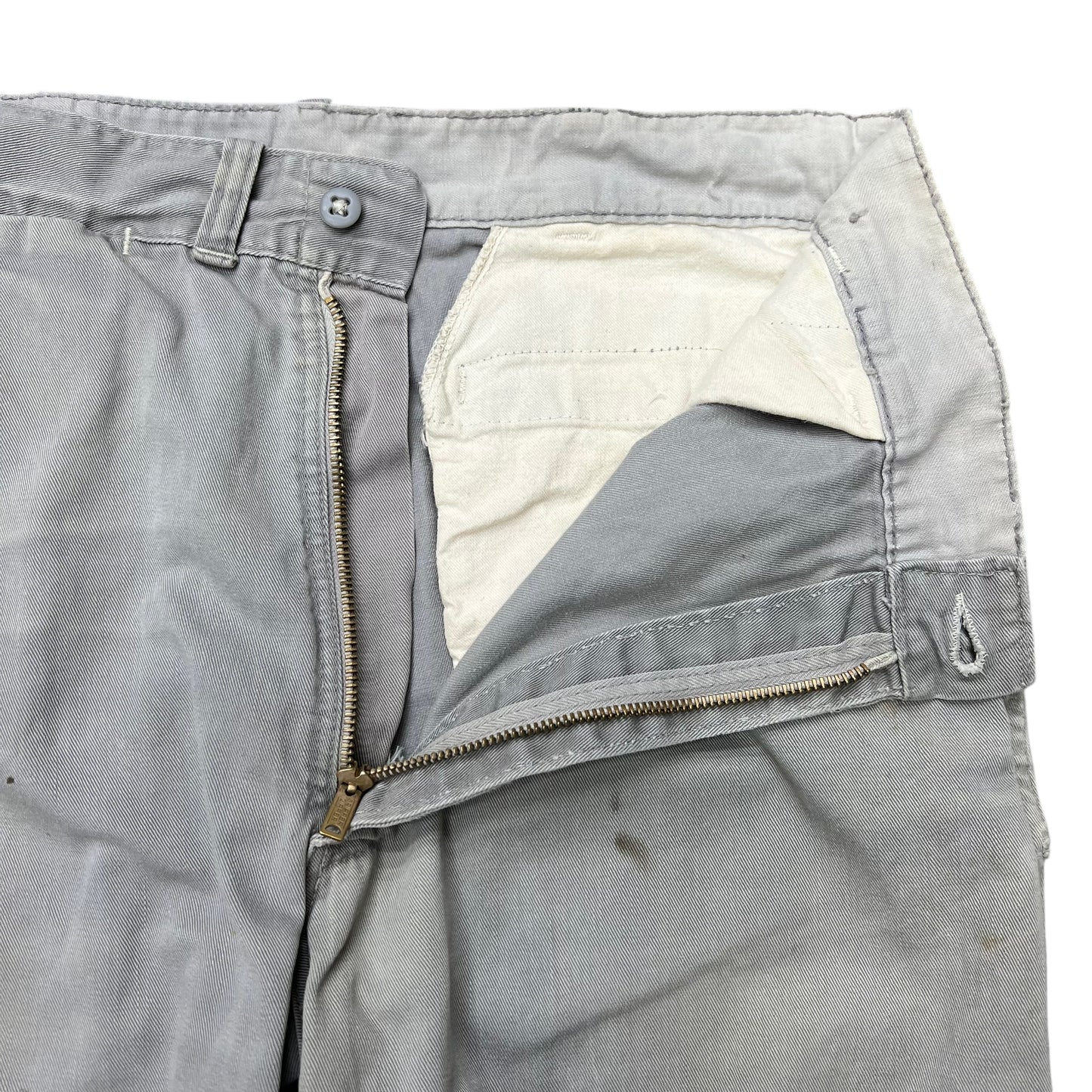 1950s Grey sail cloth work pants (30w)