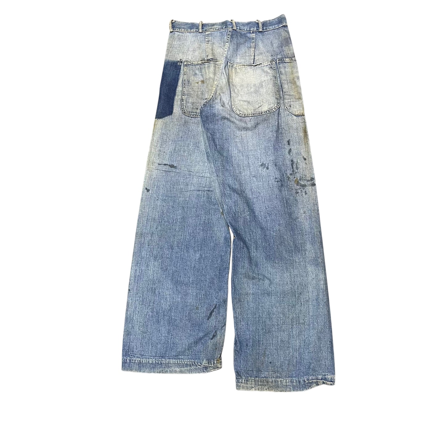 1940s WWII USN 1st pattern denim dungarees (28w)
