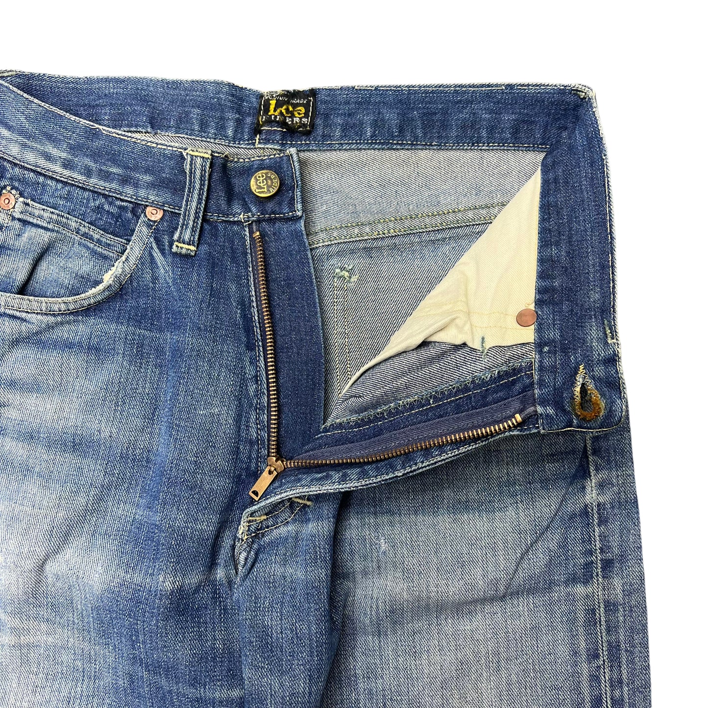 1950s Lee Riders center label half selvedge denim cowboy jeans (27w)