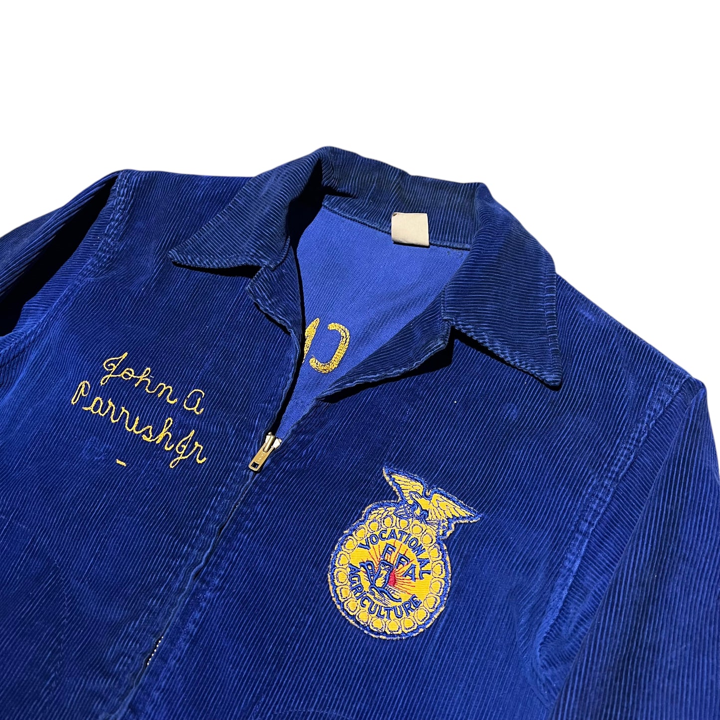 1950s 1960s Blue corduroy FFA jacket (M)