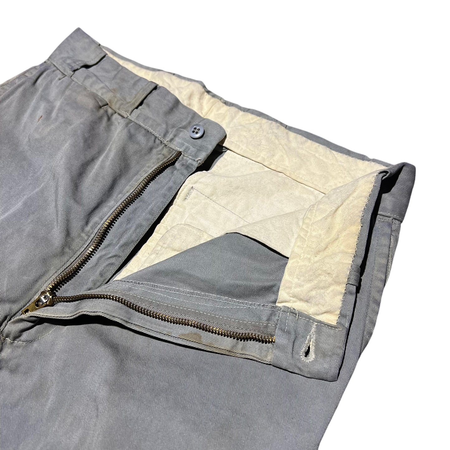 1950s Gray sail cloth chino work pants (30w)