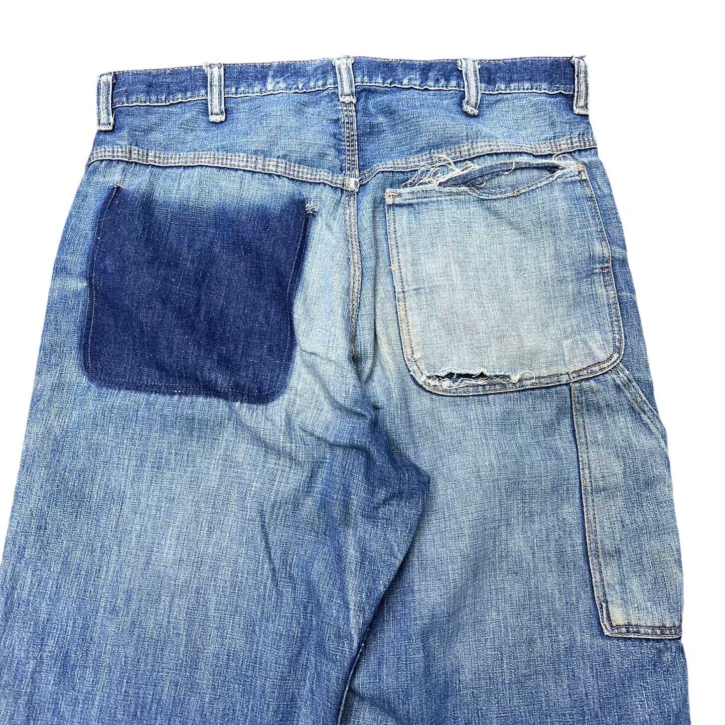 1950s Unbranded sanforized denim jeans (30w)