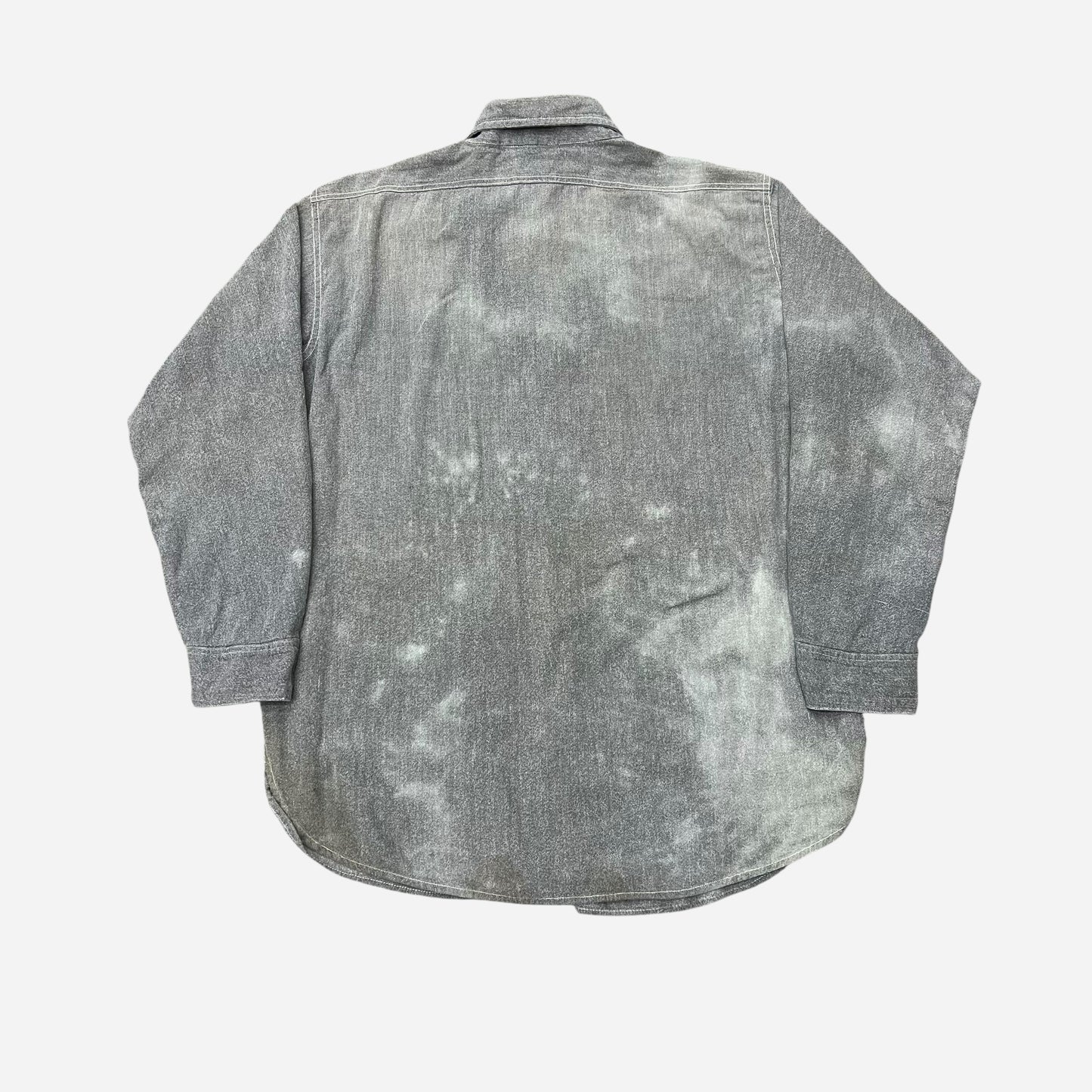1950s Salt & pepper chambray work shirt (L/XL)