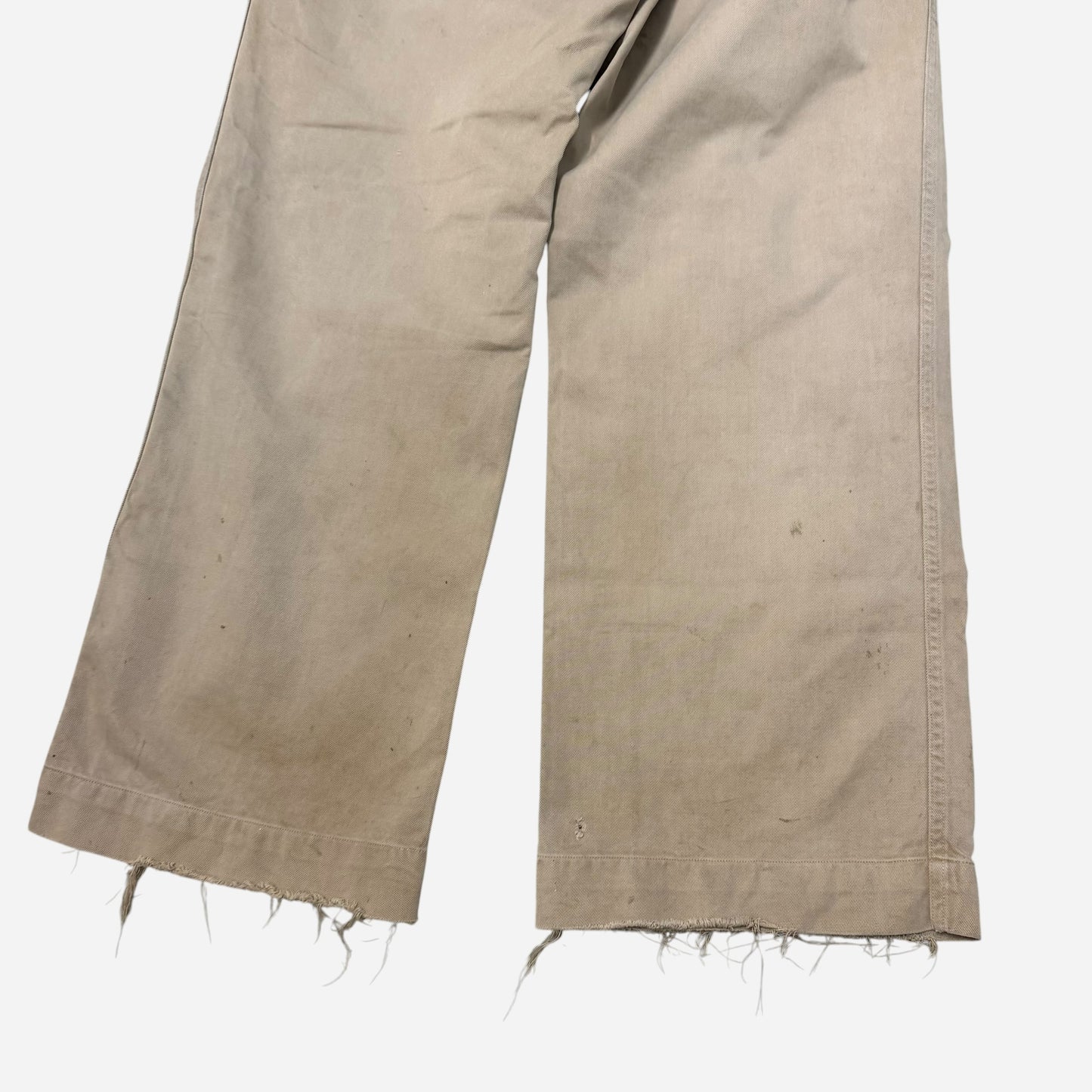 1930s US Army zinc button khaki chinos (30w)