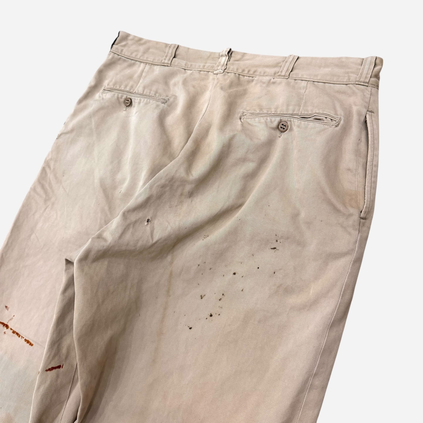 1950s Khaki chino work pants (35w)