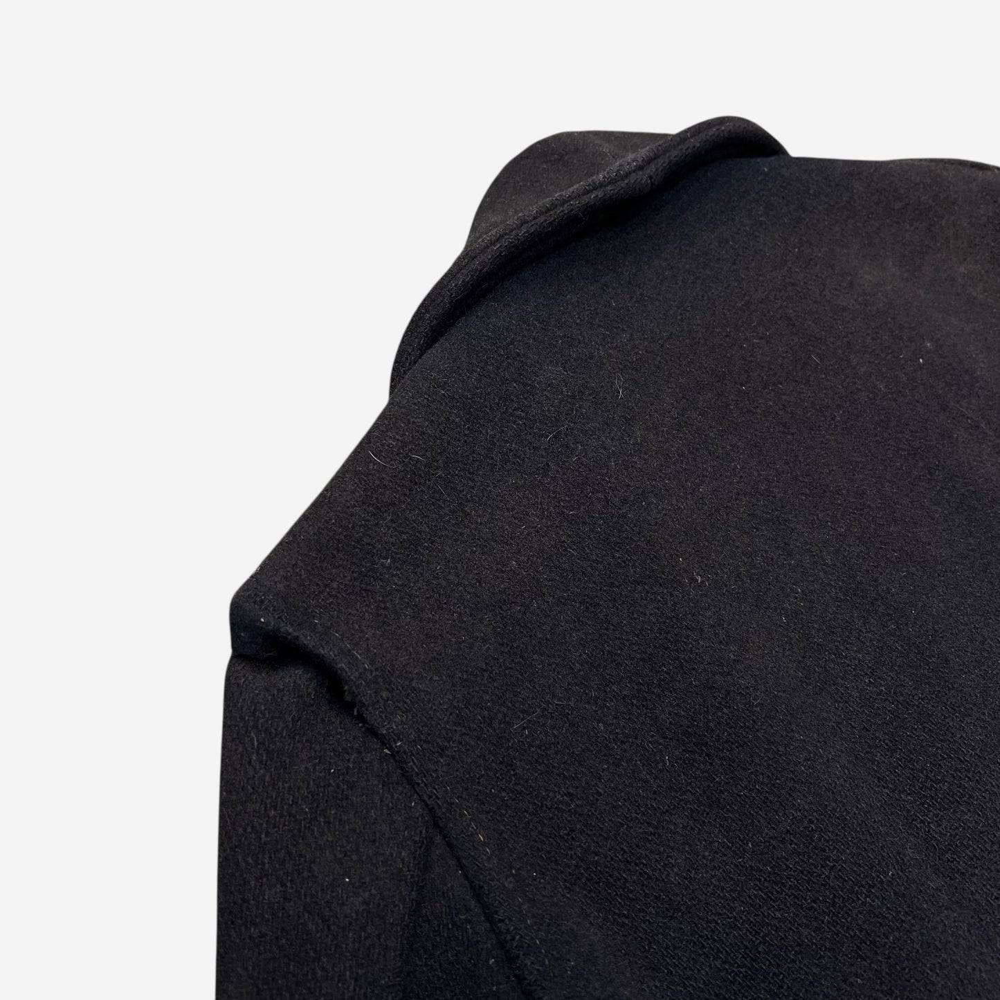 1930s Sun faded navy/black double breasted wool peacoat (M)