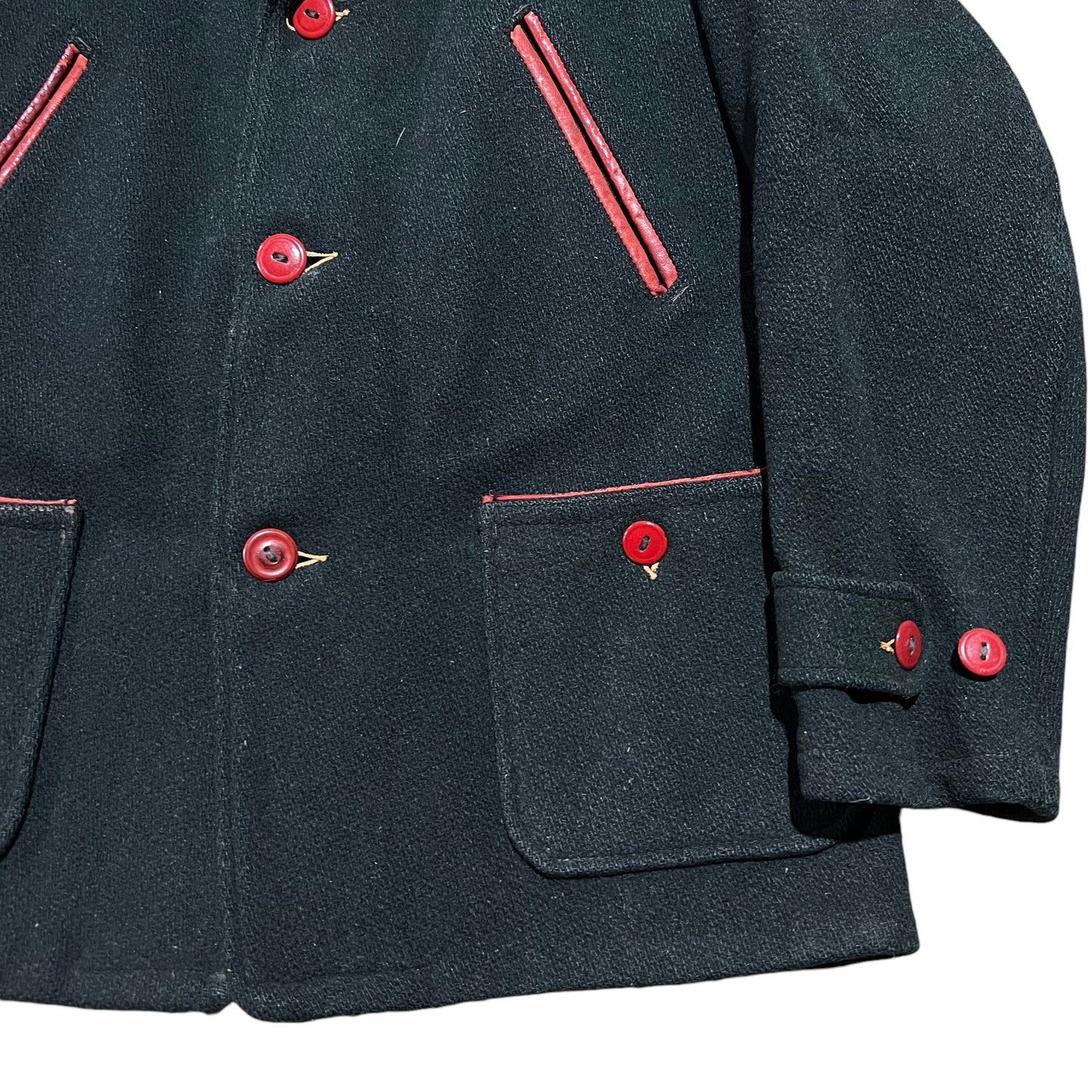 1940s Women’s pine green wool coat (M)