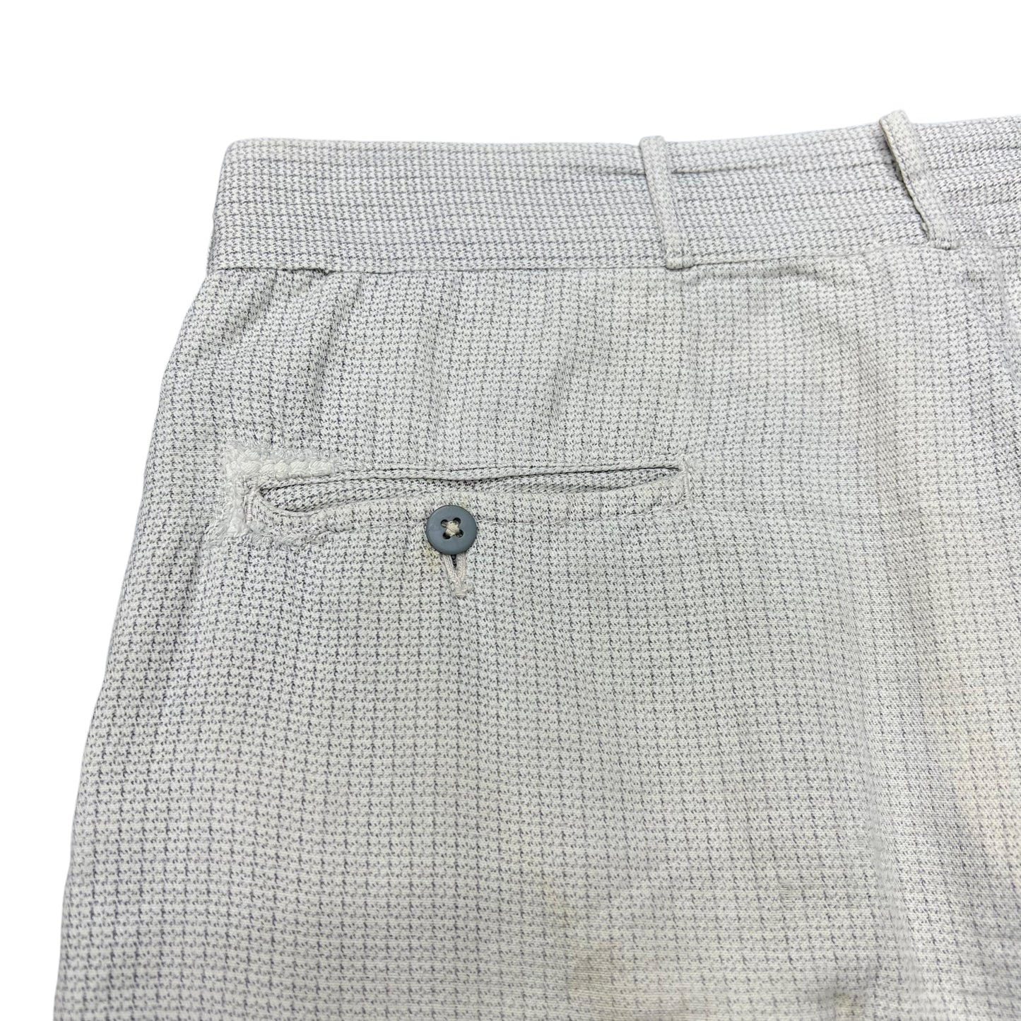 1920s 1930s White pattern fleck cotton pants (32w)
