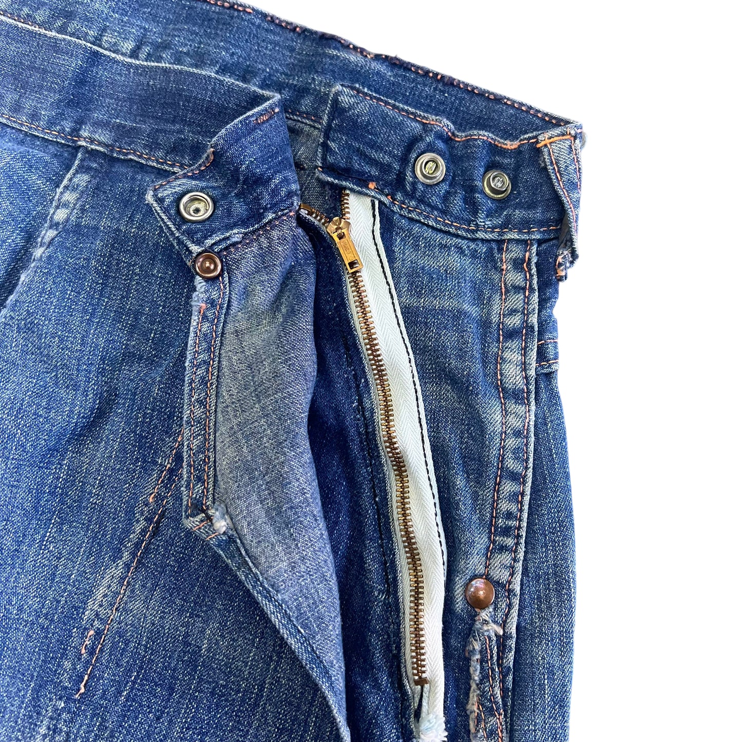 1950s Blue Bell women’s side zip jeans (26w)