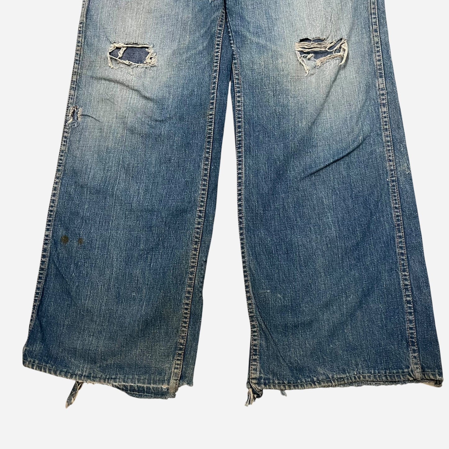 1940s Donut button fly repaired jeans (30w)