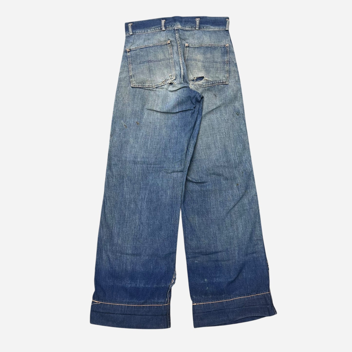 1940s N&W mule flap denim jeans (29w)