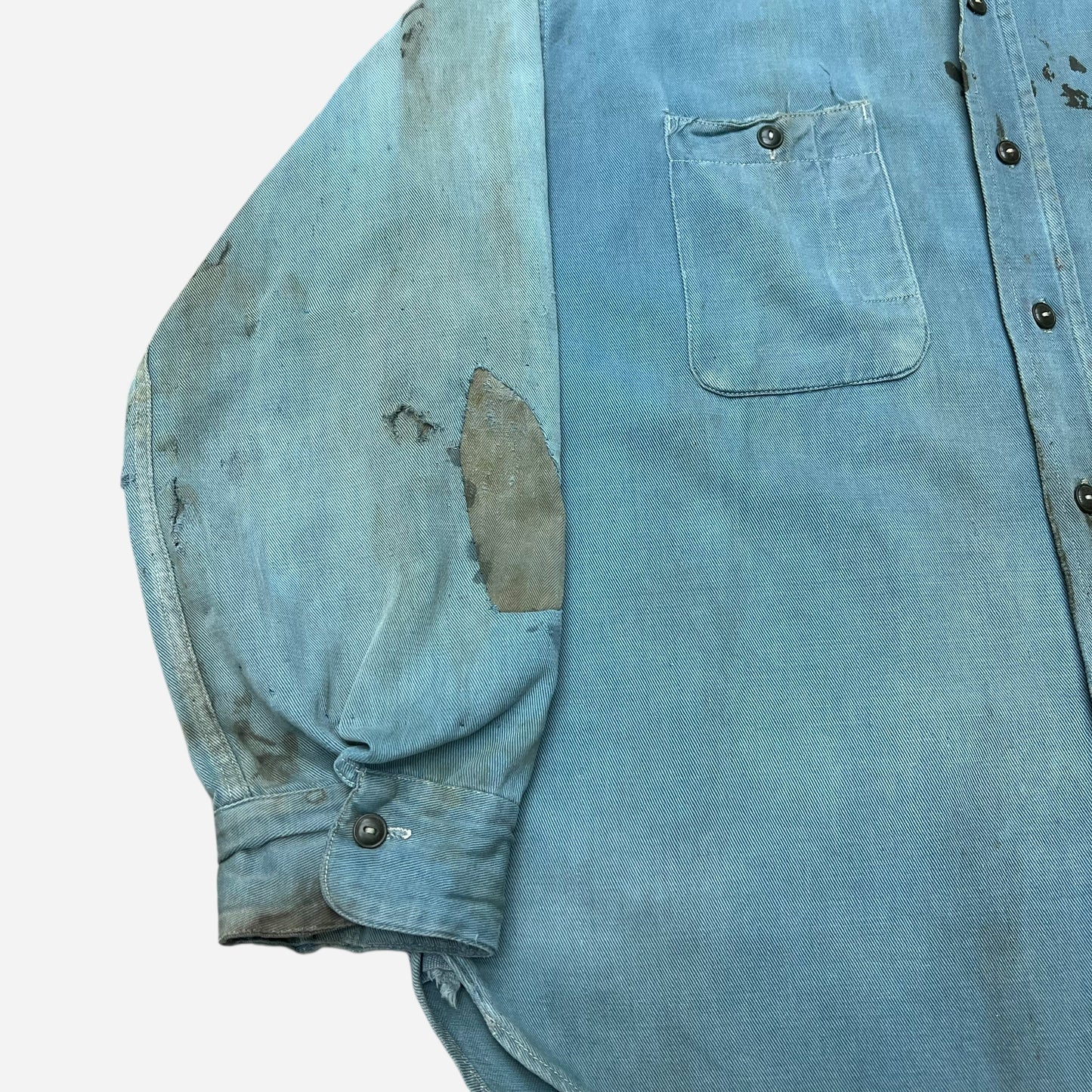 1940s Big Yank mountain cigarette pocket work shirt (L)