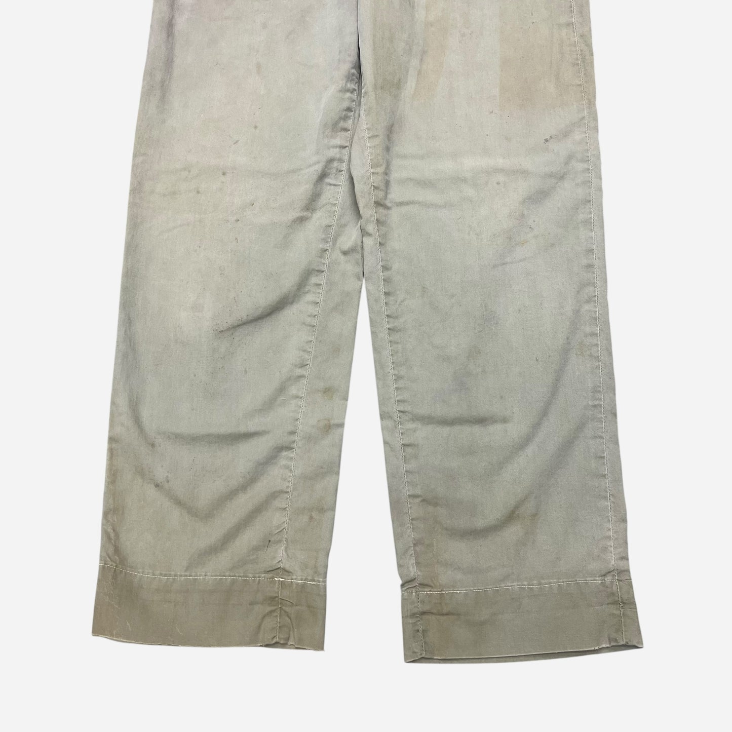 1950s Lee light green cotton button fly work chino pants (31w)