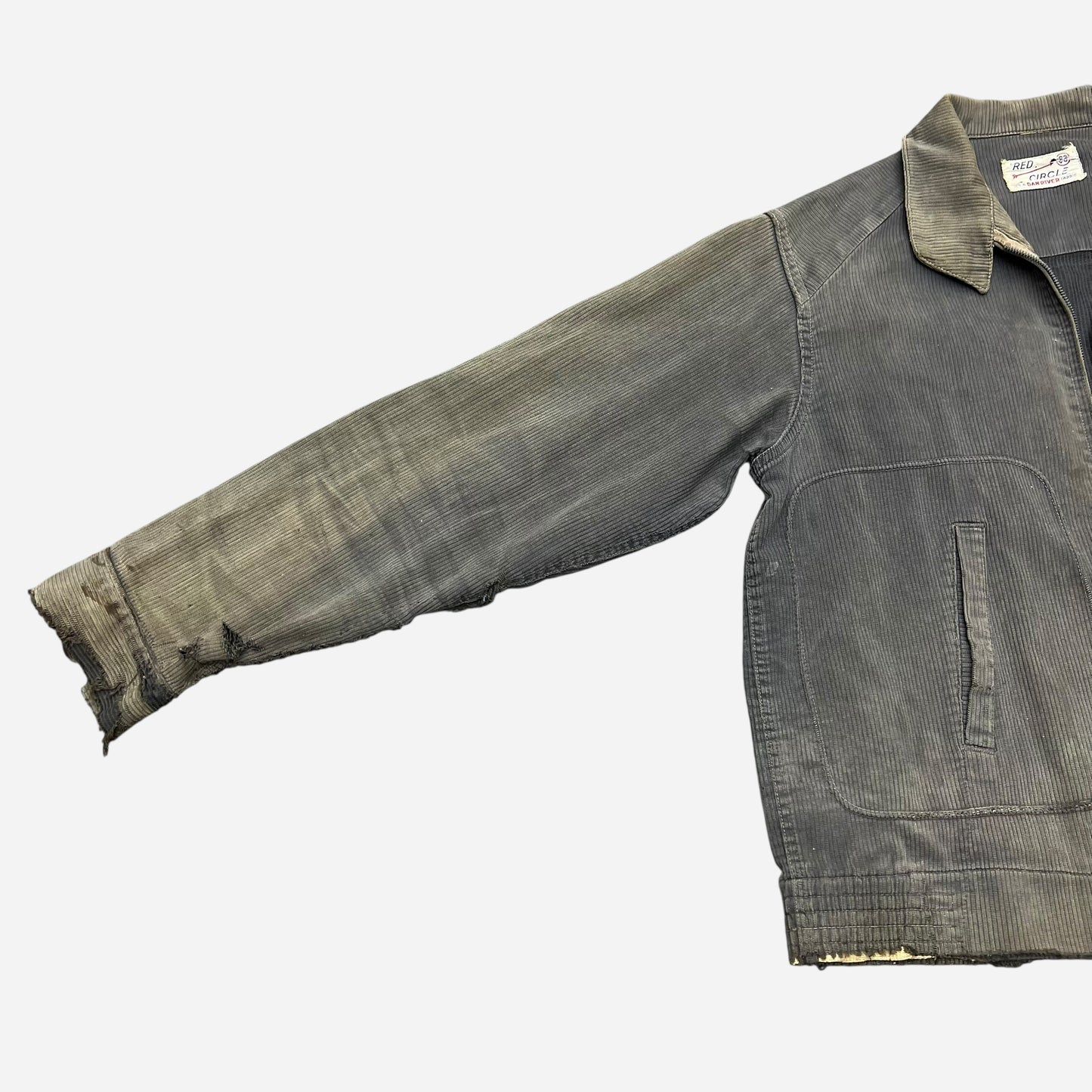 1950s Gray pique cotton jacket (M)