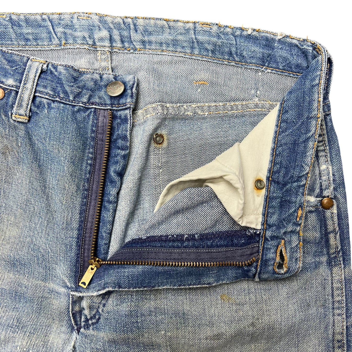 1950s Wrangler Blue Bell distressed cowboy denim jeans (30w)