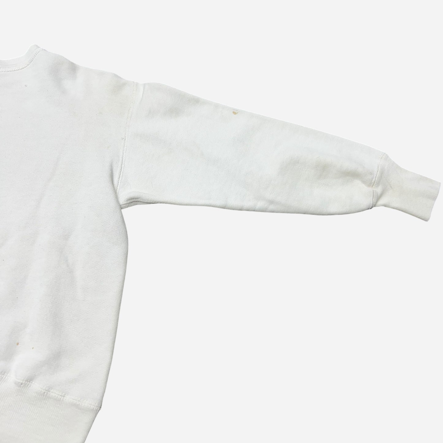 1950s Champion bulldog high school white sweat shirt (M)