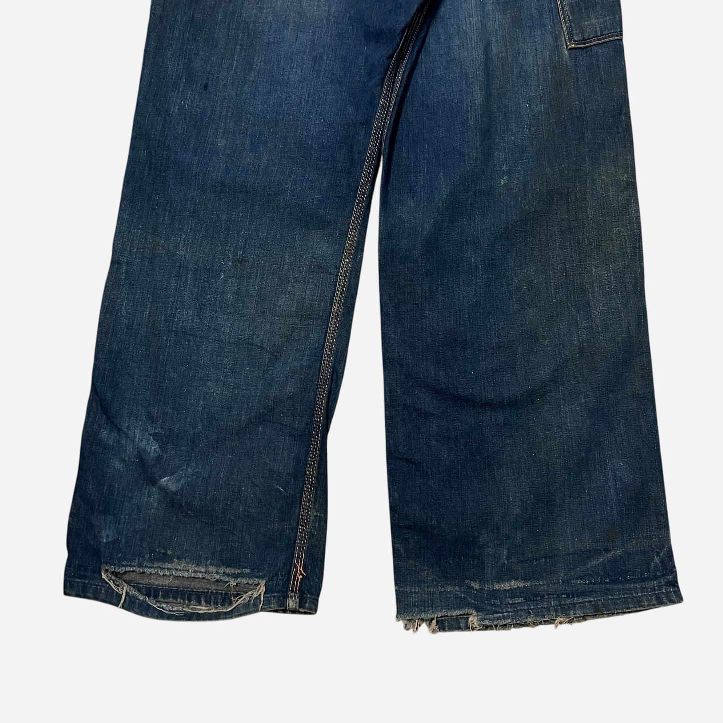 1940s Big Mac donut button fly dark wash jeans (34w)