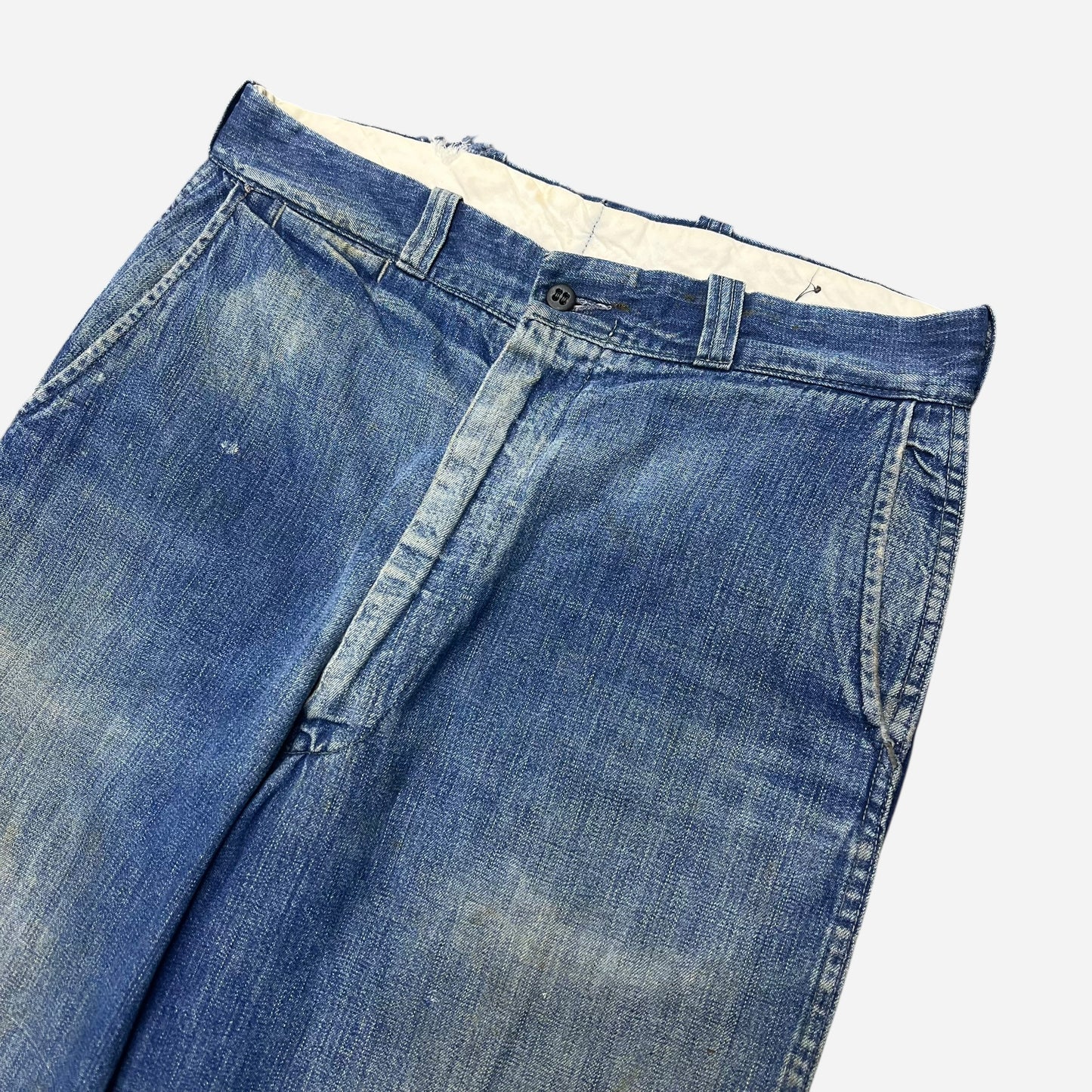 1950s Sail cloth denim chino work pants (30w)