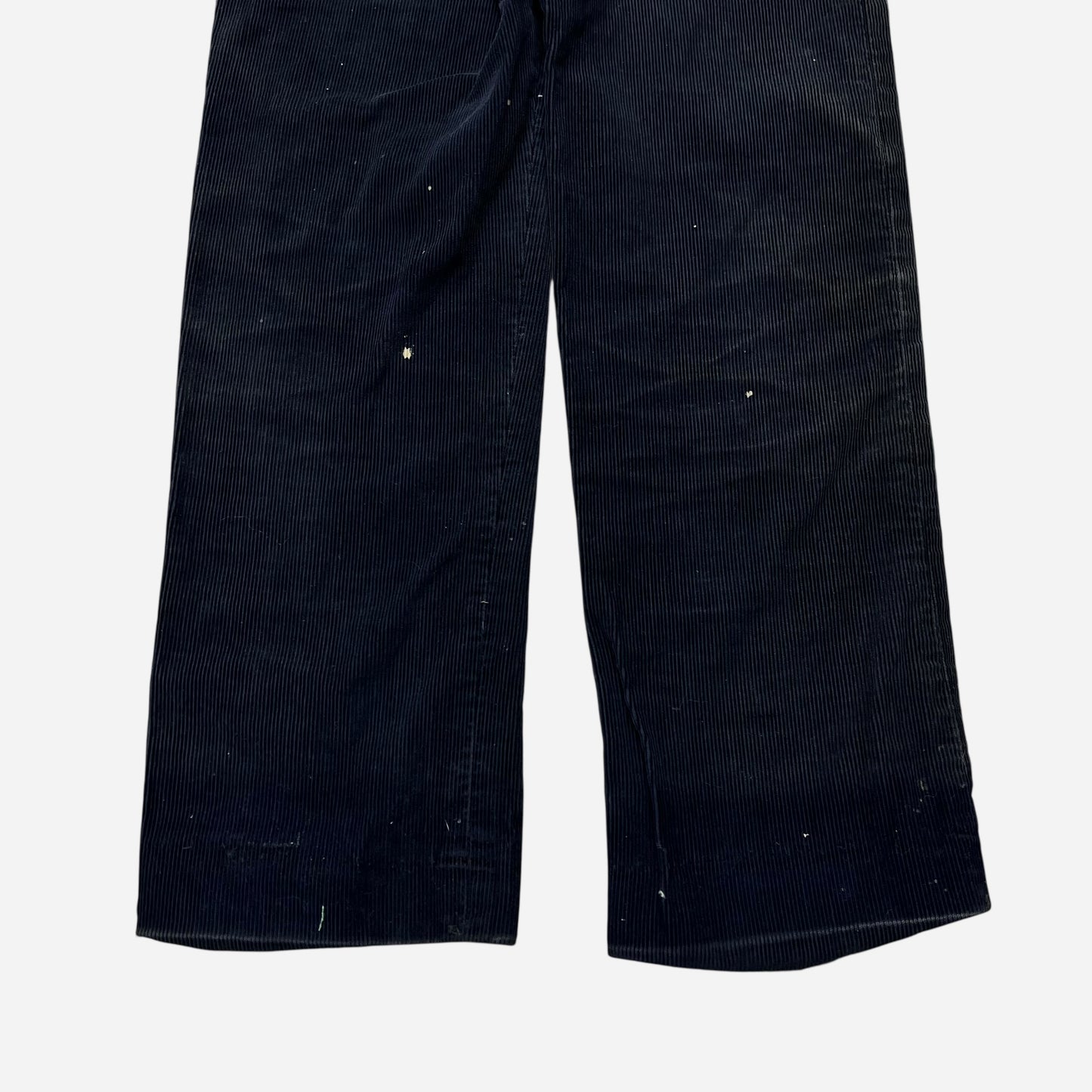 1950s Black corduroy sail cloth pants (29w)