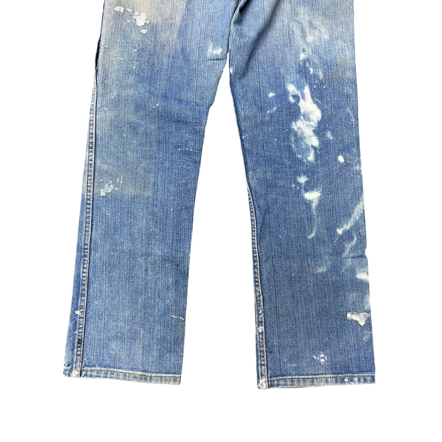 1960s Wrangler faded painted cowboy jeans (30w)