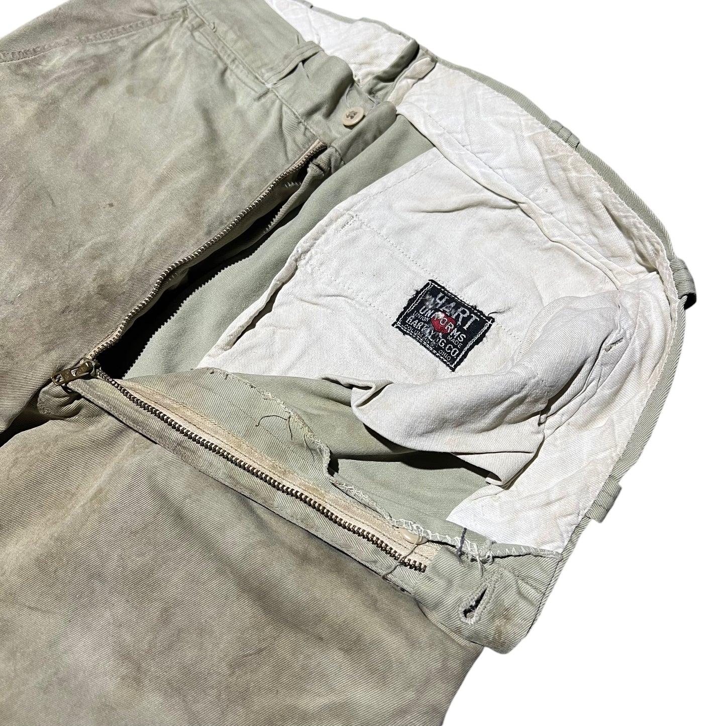 1950s Hart khaki chino work pants (30w)