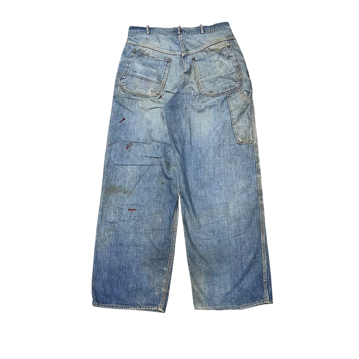 1940s Pointer crotch rivet painter donut button fly denim jeans (31w)