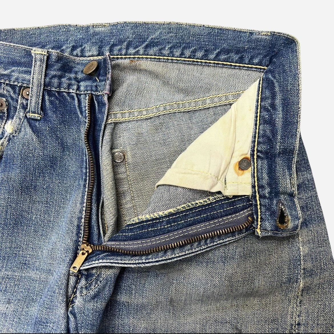1950s Levi’s 503 hidden rivet selvedge denim jeans (29w)