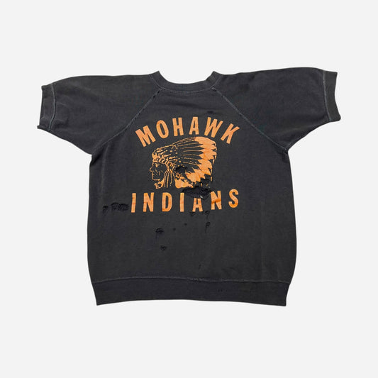 1950s Mohawk Indians black short sleeve sweatshirt (M)