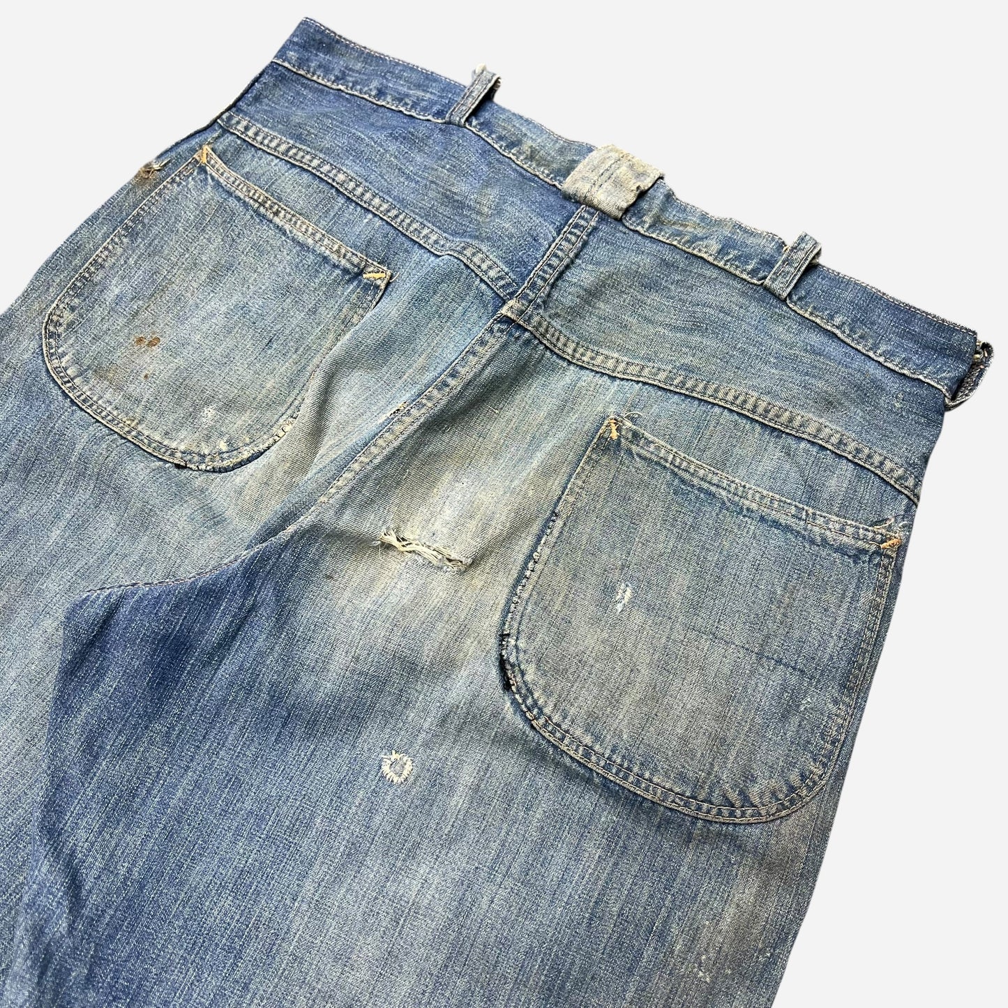 1940s Donut button fly sanforized denim jeans (34w)
