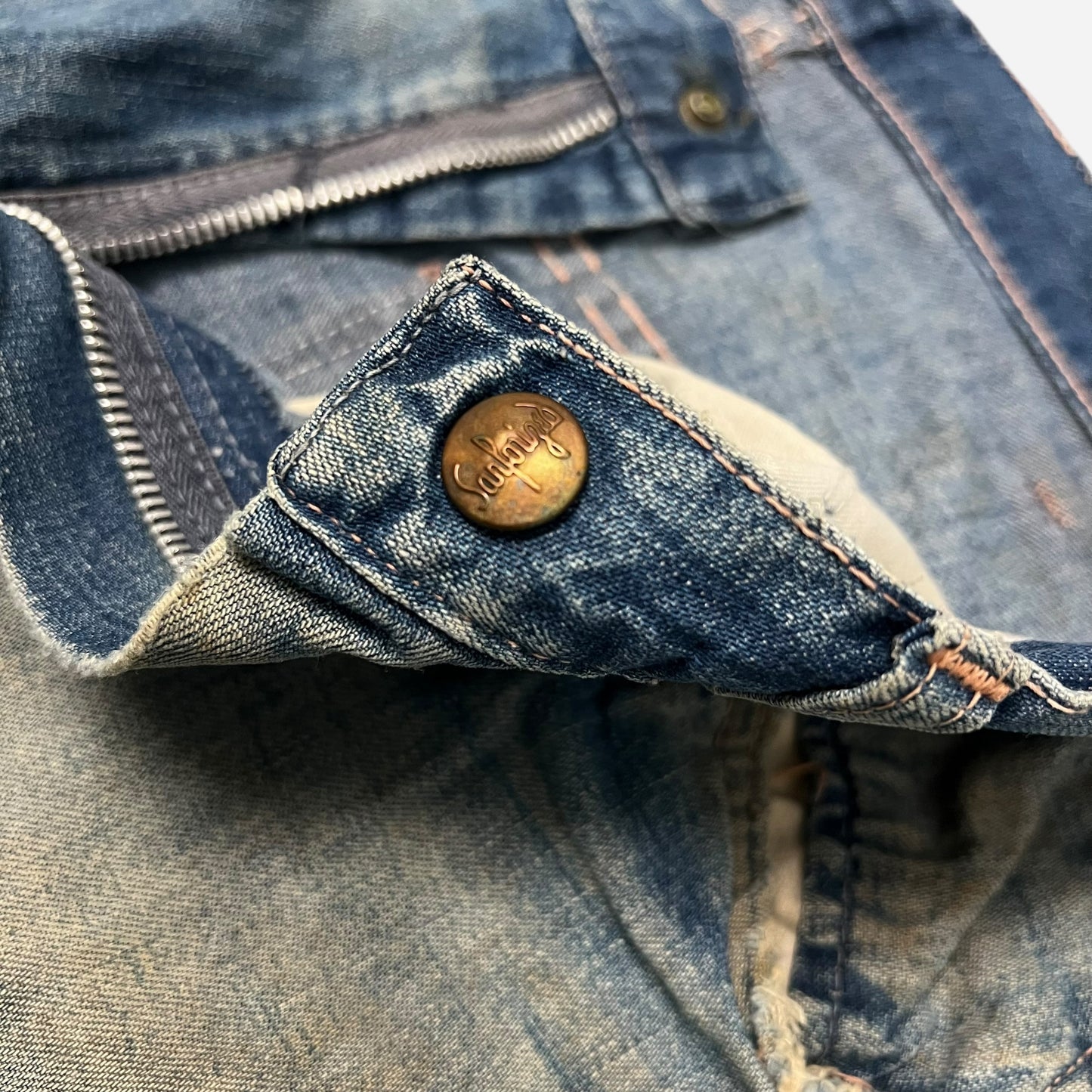 1950s Sanforized distressed jeans (32w)