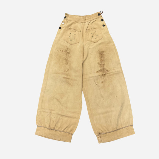 1930s 1940s Women’s cotton double side button sailor beach pants (25w)