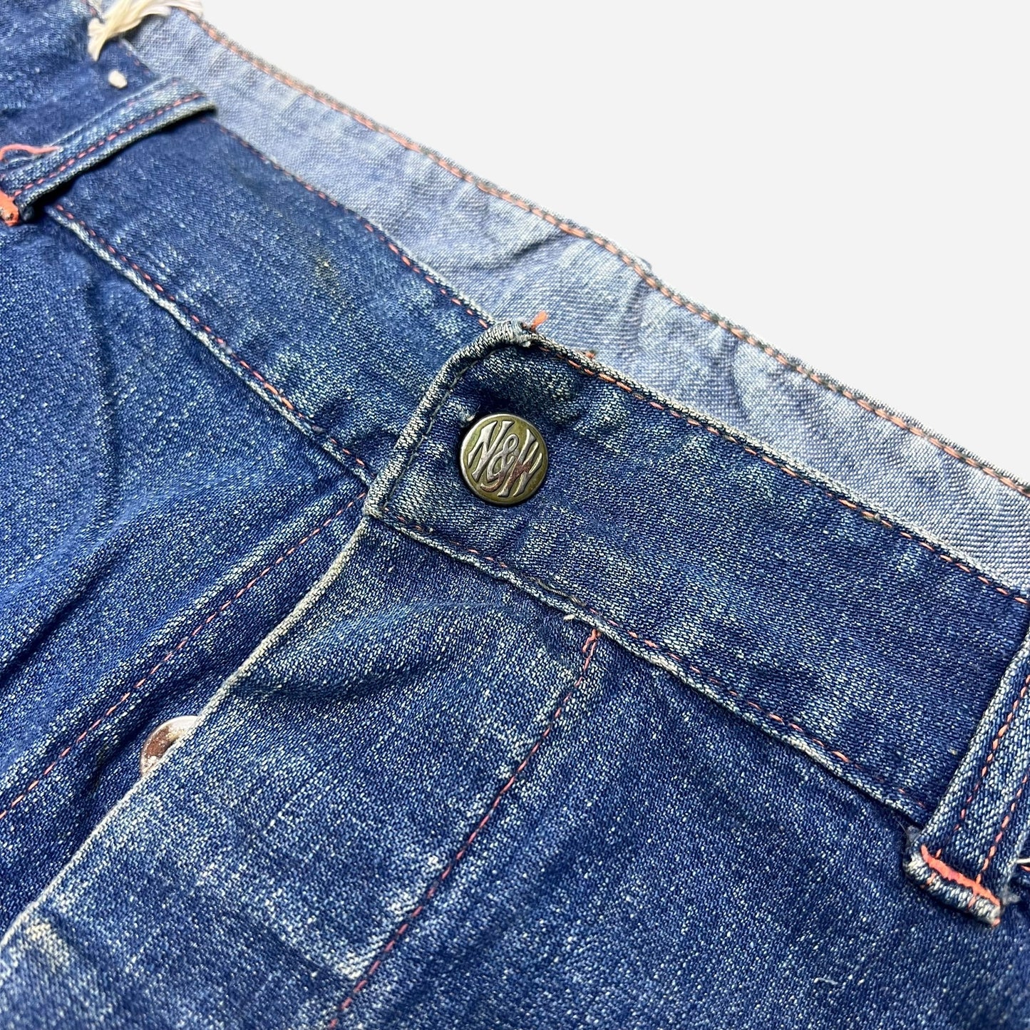 1940s N&W donut button fly carpenter denim jeans (38w)