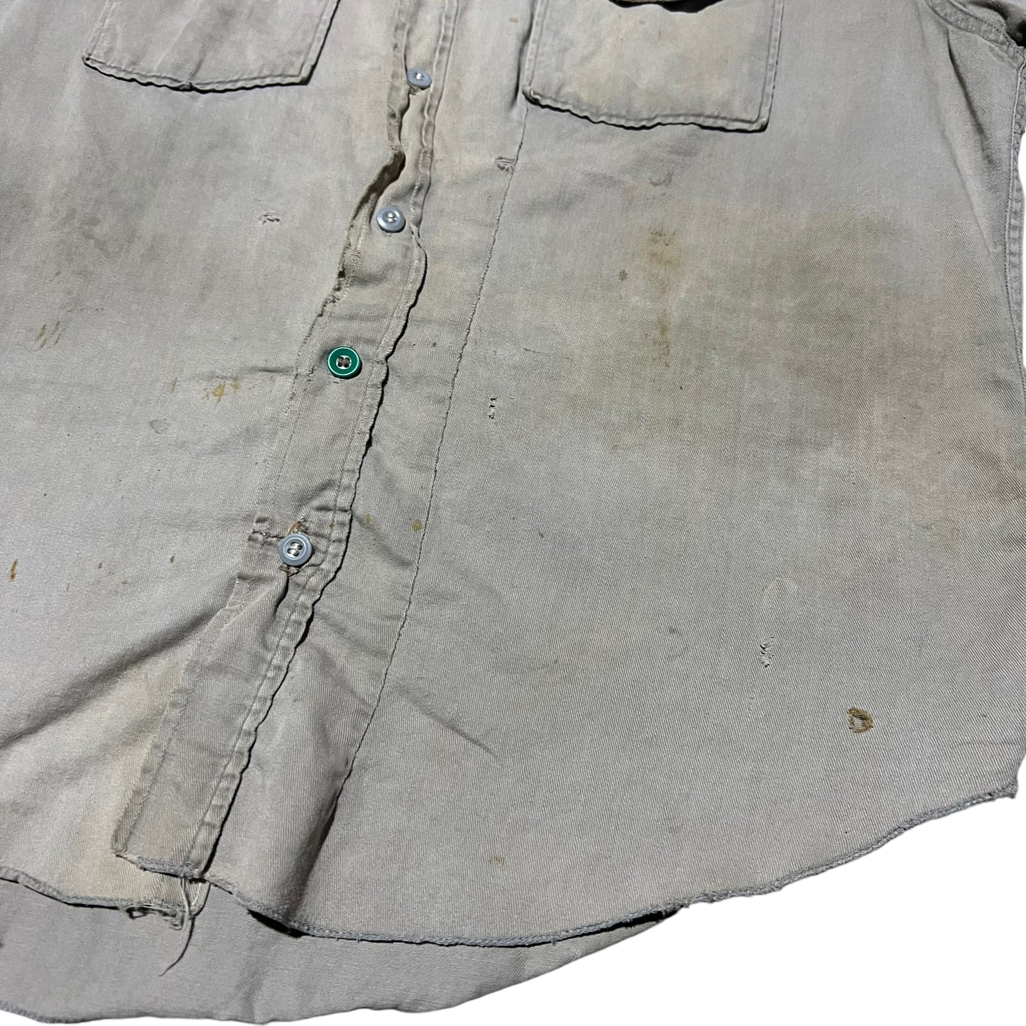 1950s The Big Favorite grey cotton work shirt (M)