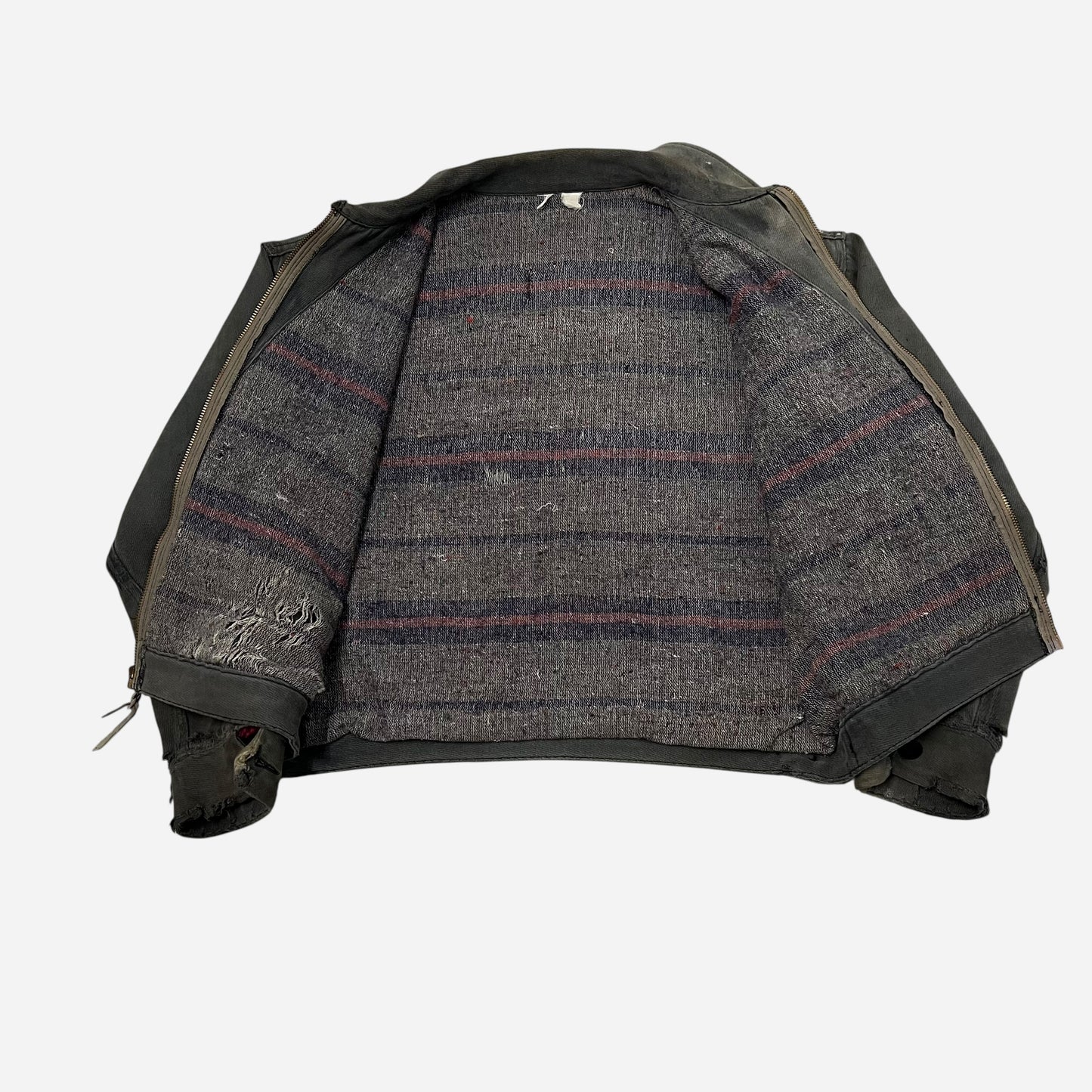 1950s Sun faded black cotton whipcord jacket (XL)