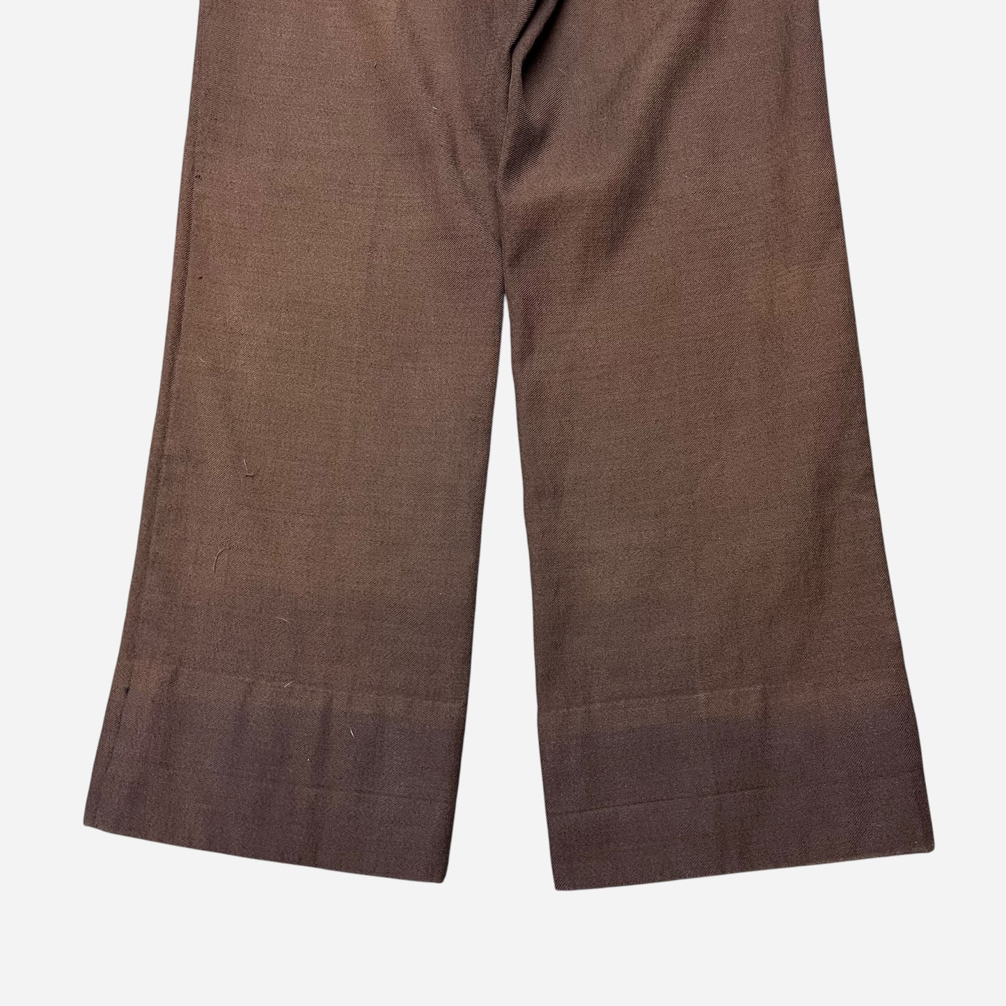1930s Brown wool button fly pants (31w)