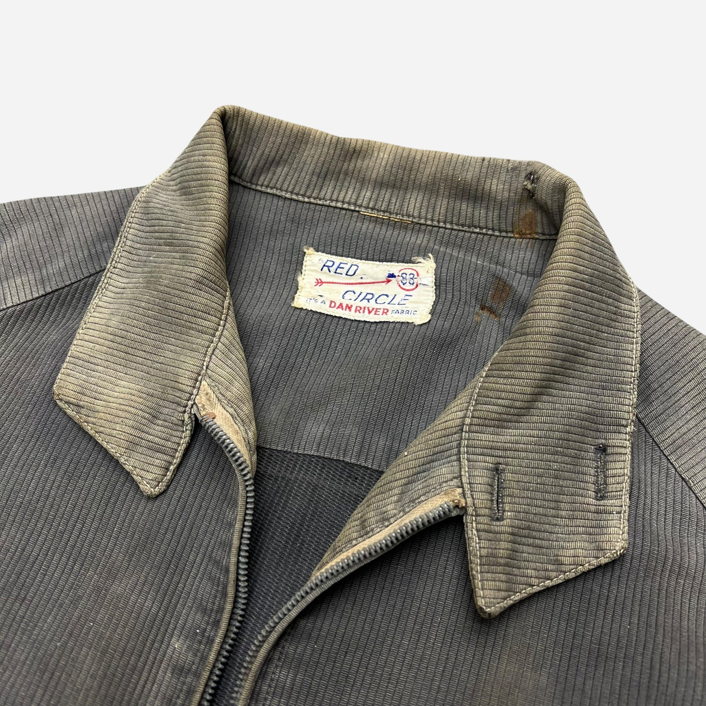 1950s Gray pique cotton jacket (M)