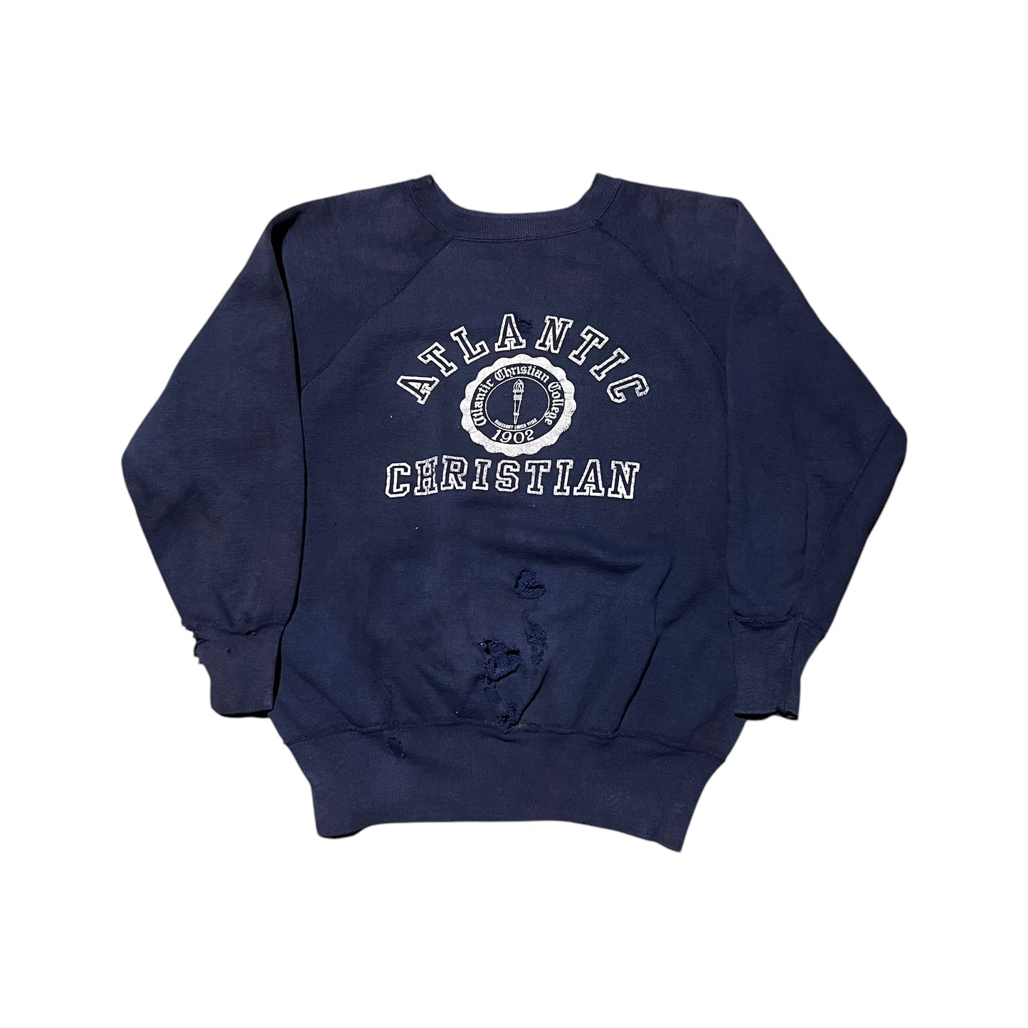 1950s Navy blue high school sweatshirt (M/L)