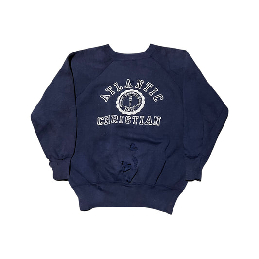 1950s Navy blue high school sweatshirt (M/L)
