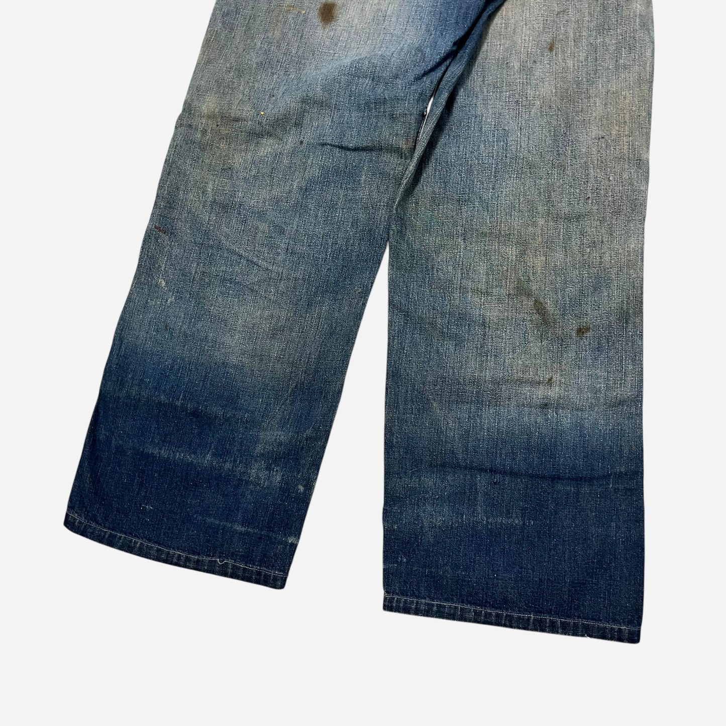 1940s Donut button fly paint splatter jeans (28w)