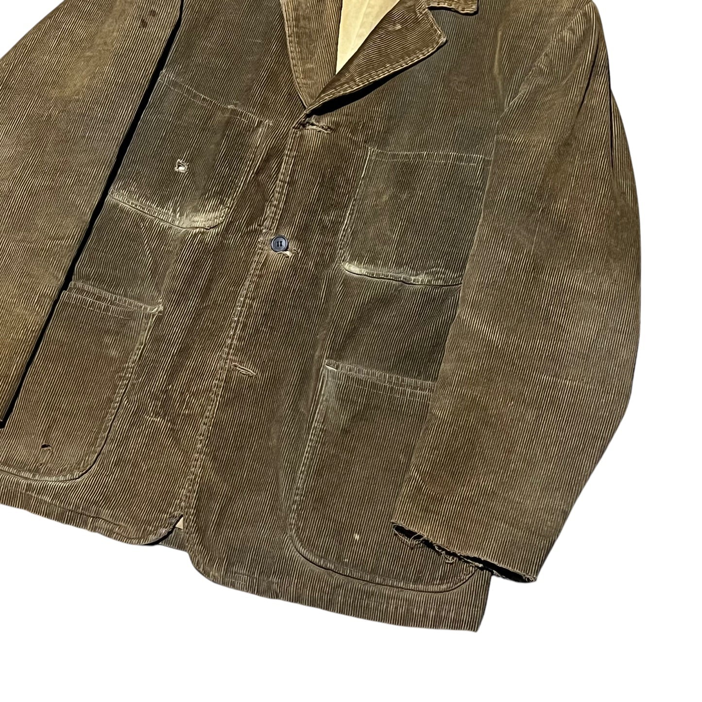 1940s 1950s Sweet Orr corduroy belt back sports jacket (L)