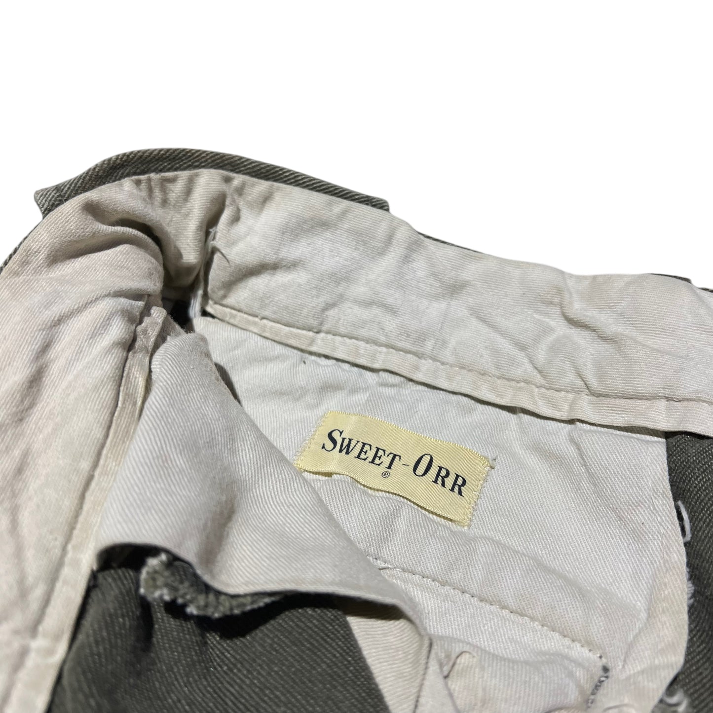 1950s Sweet Orr green whipcord work pants (34w)