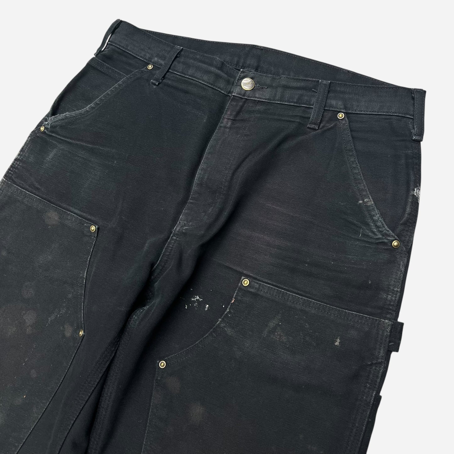 1990s Black Carhartt double knee pants (33w)