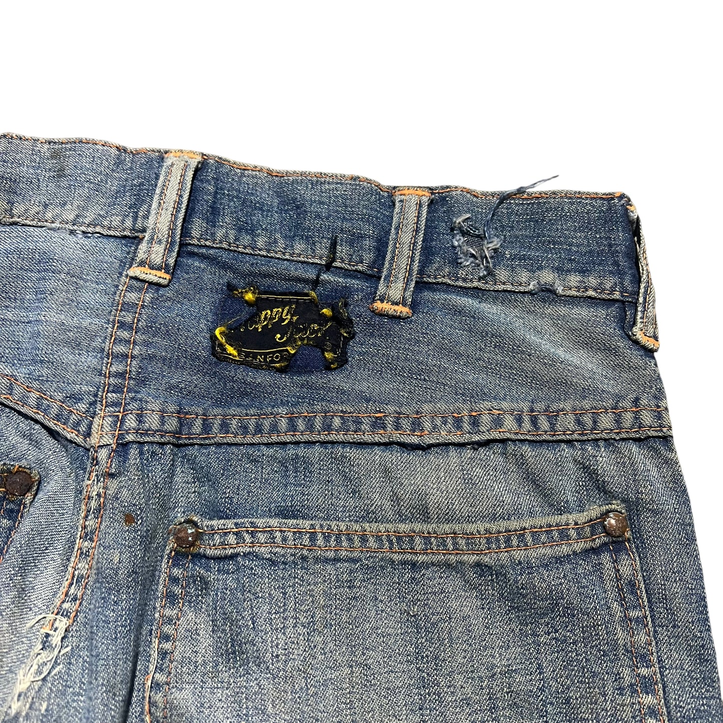 1940s Happy Jacks donut button fly denim jeans (29w)