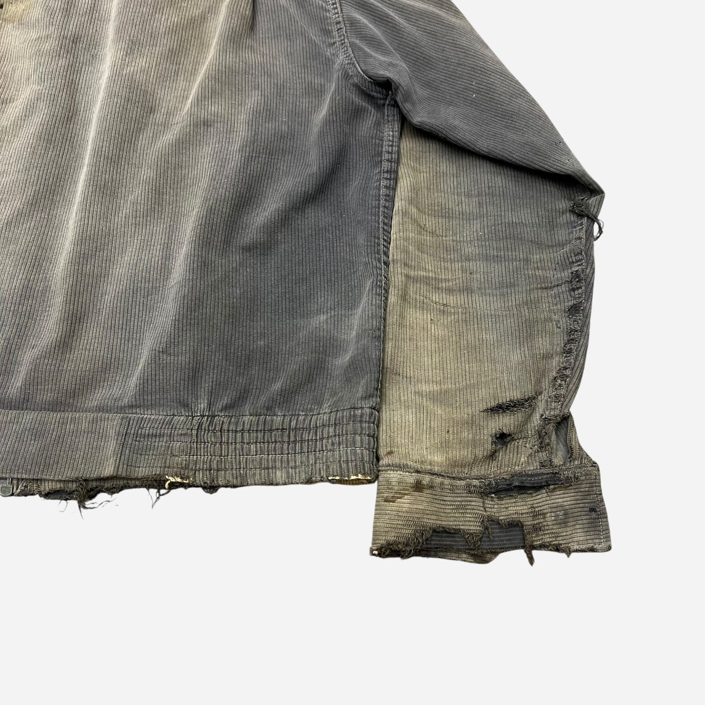 1950s Gray pique cotton jacket (M)