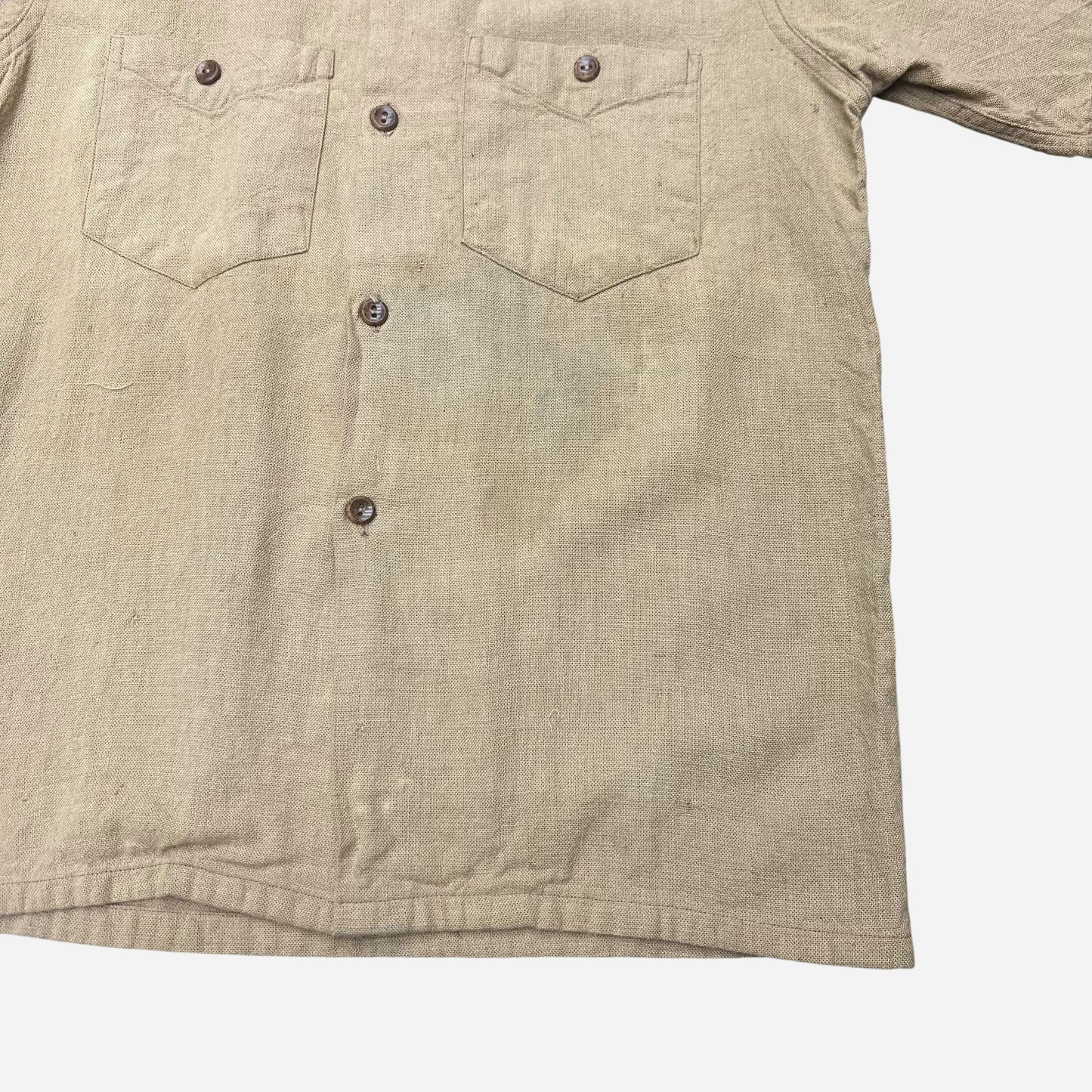 1930s 1940s NOS cotton dart collar shirt (S/M)