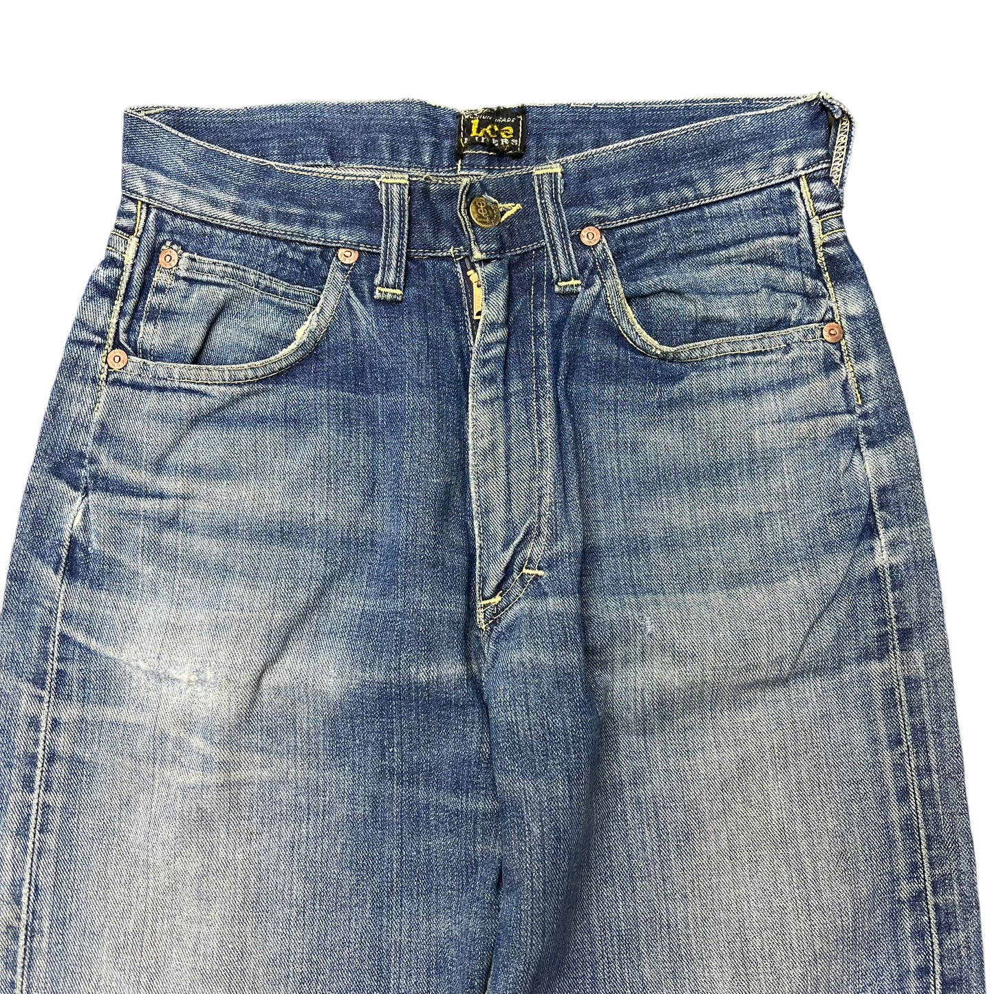1950s Lee Riders center label half selvedge denim cowboy jeans (27w)