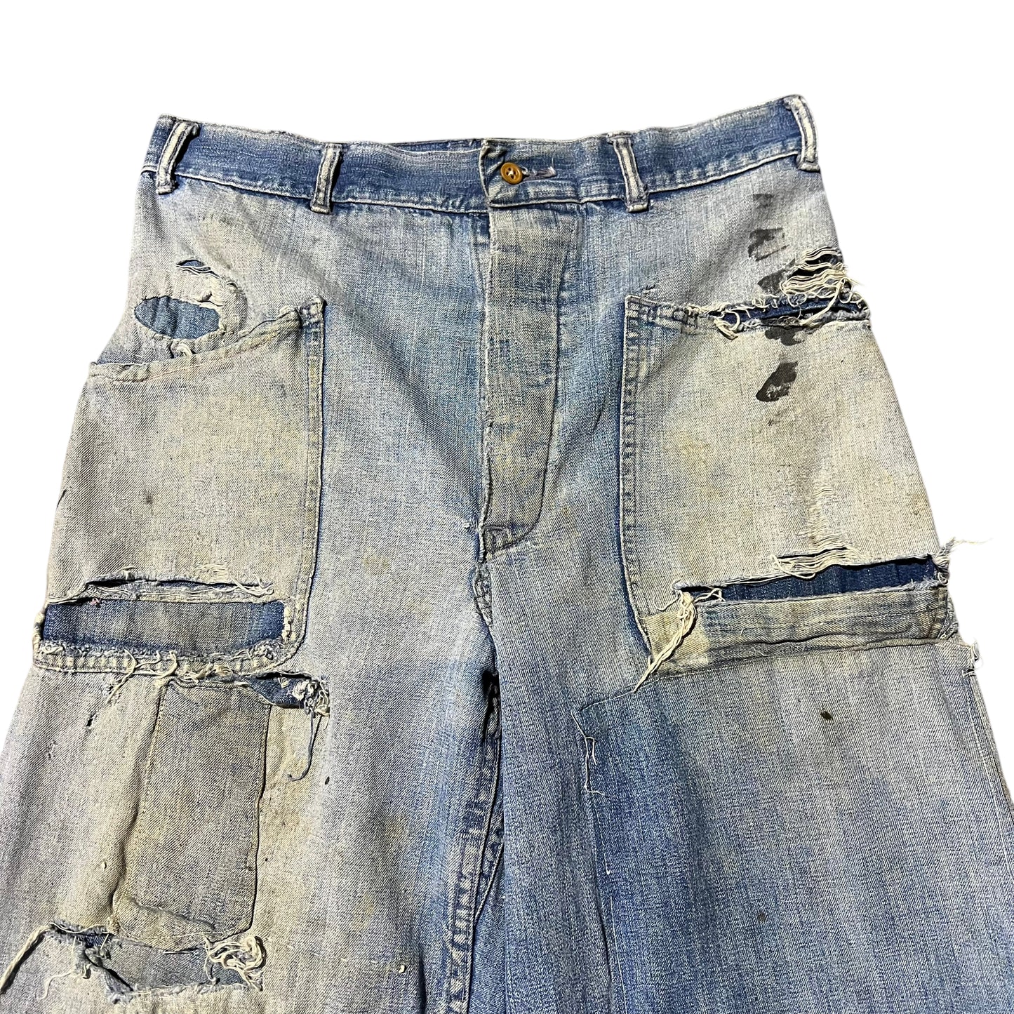 1940s WWII USN 1st pattern denim dungarees (31w)