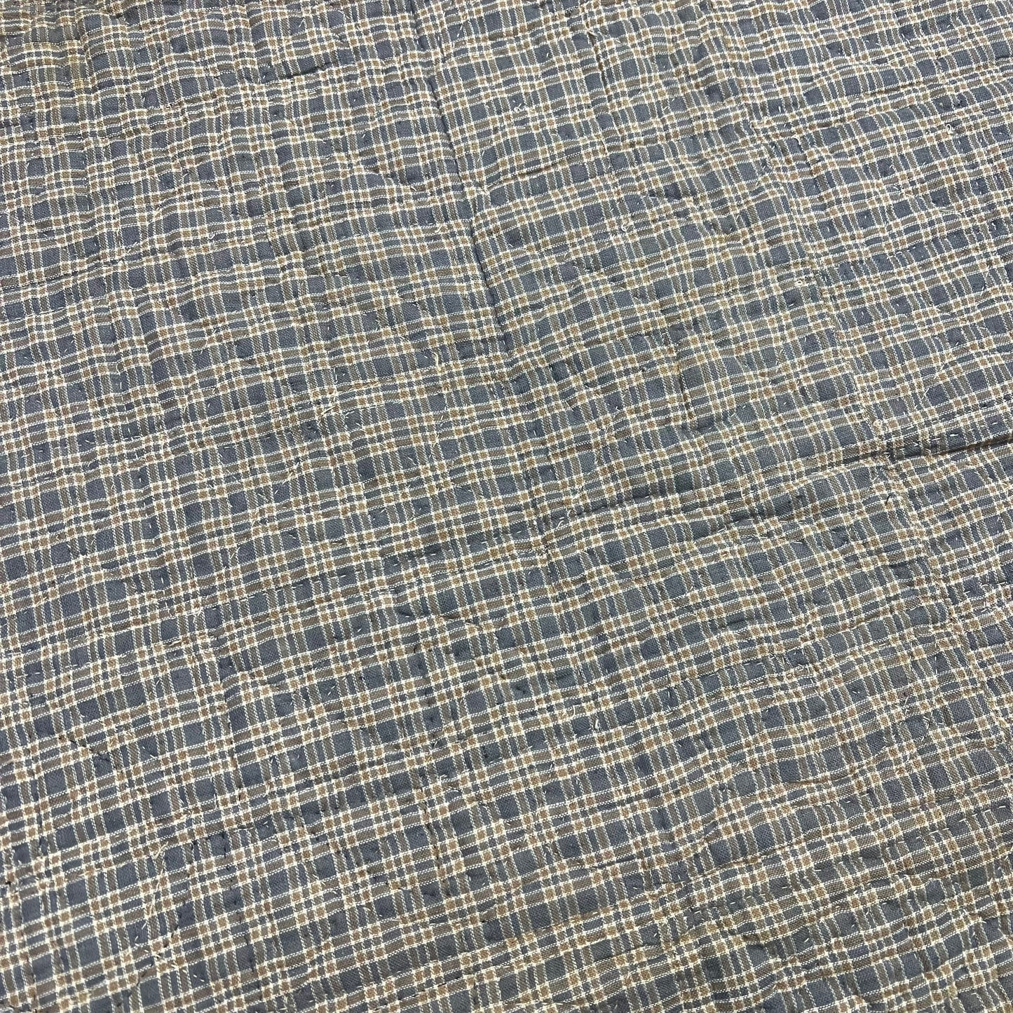 1910s-1930s Calico color block quilt (77”x64”)