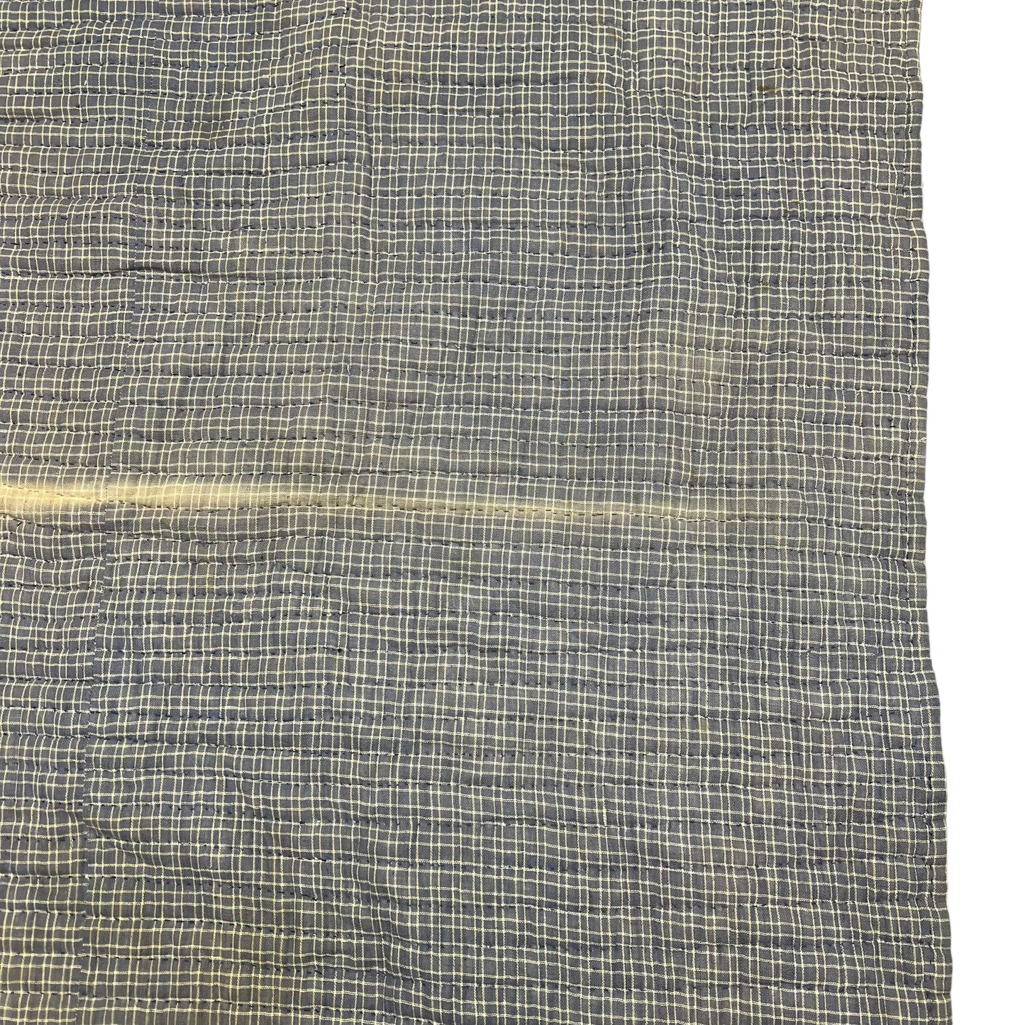 1930s Home dyed blue quilt (73”x67”)