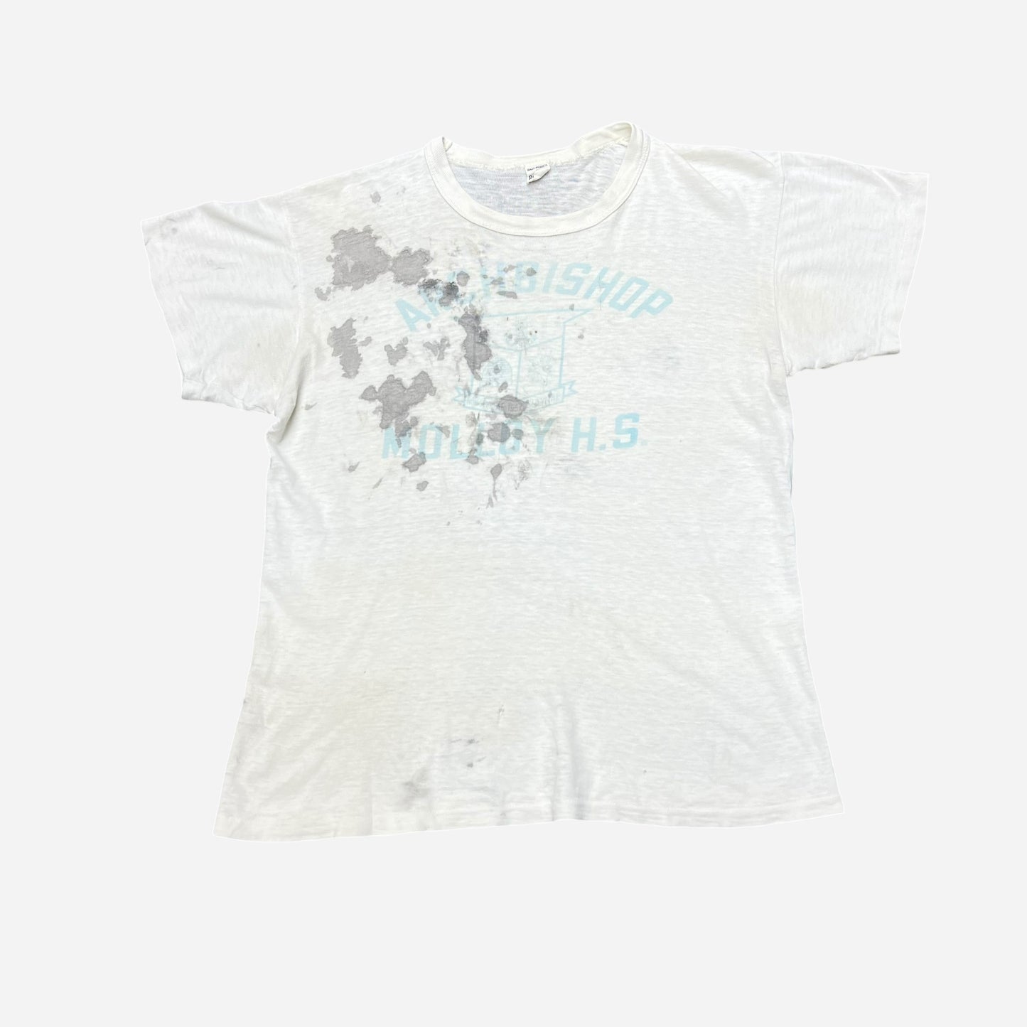 1950s Russel high school white t shirt (M)